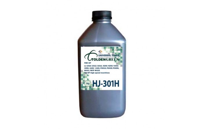 Тонер Golden Green HJ-301H (Silver ATM) для HP LJ1010/1012/1018/4300/1160/P2035/M401/MFP425