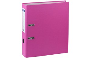Папка-регистратор OfficeSpace, А4, 70мм, бумвинил, с карманом на корешке, розовая 289635
