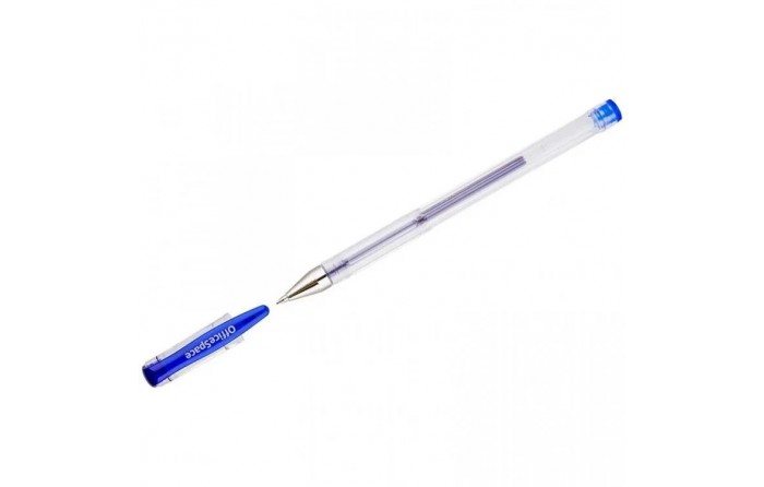 Ручка гелевая OfficeSpace синяя, 1мм GPA100/BU_1714