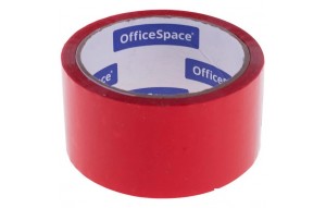 Клейкая лента OfficeSpace 48*40, красная 45 мкм