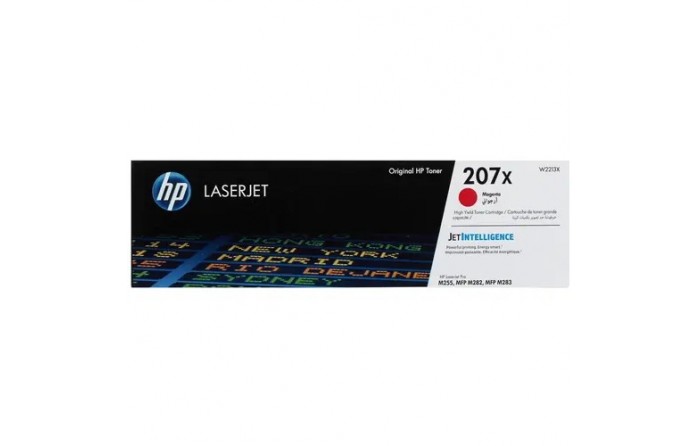 Картридж лазерный HP 207X для HP M255/MFP M282/M283, 2,45К (О) пурпурный W2213X