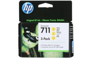 Набор картриджей HP DesignJet 711 Yellow 3x29 мл (CZ136A)