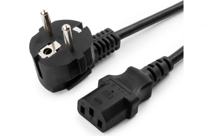 Кабель питания 220В евростандарт 1.8м, 10А,Schuko -C13,Cablexpert PC-186-VDE