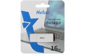 Накопитель USB NETAC U185 16ГБ, USB3.0, белый [nt03u185n-016g-30wh]
