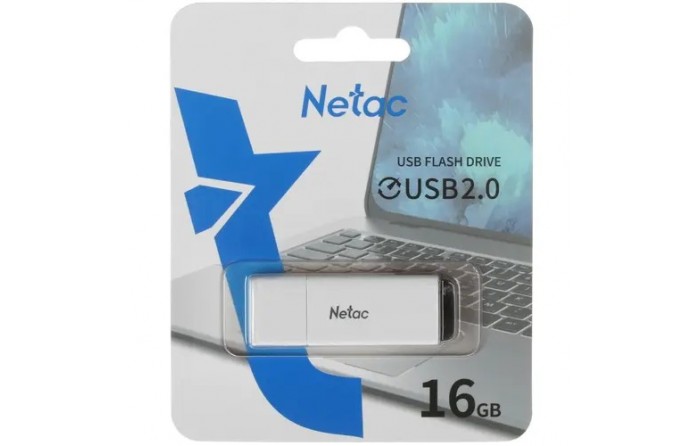 Накопитель USB NETAC U185 16ГБ, USB3.0, белый [nt03u185n-016g-30wh]