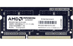 Модуль памяти AMD Radeon R3 Value Series R334G1339S1S-U DDR3- 4ГБ 1333, SODIMM