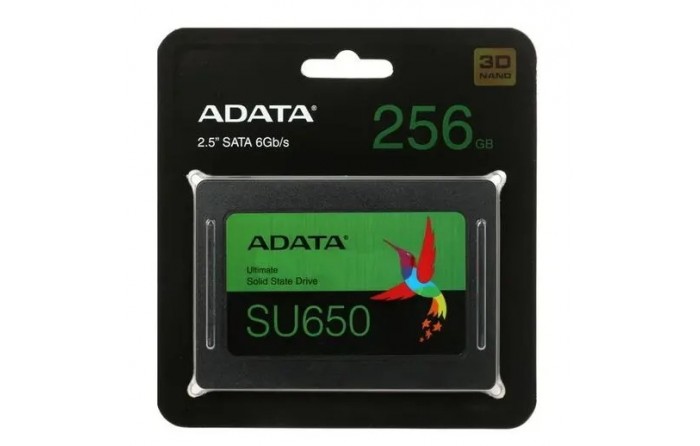 SSD накопитель A-Data Ultimate SU650 ASU650SS-256GT-R 256ГБ, 2.5", SATA III, SATA
