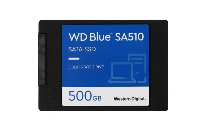 SSD накопитель WD Blue WDS500G3BOA- 500ГБ, 2.5", SATA III, SATA