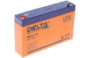 Аккумулятор 6V 7.2Ah Delta HR 6-7.2