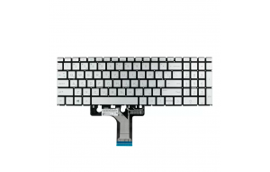 Клавиатура для ноутбука HP 17-cn0058ur серебр. с поддержкой подсветки