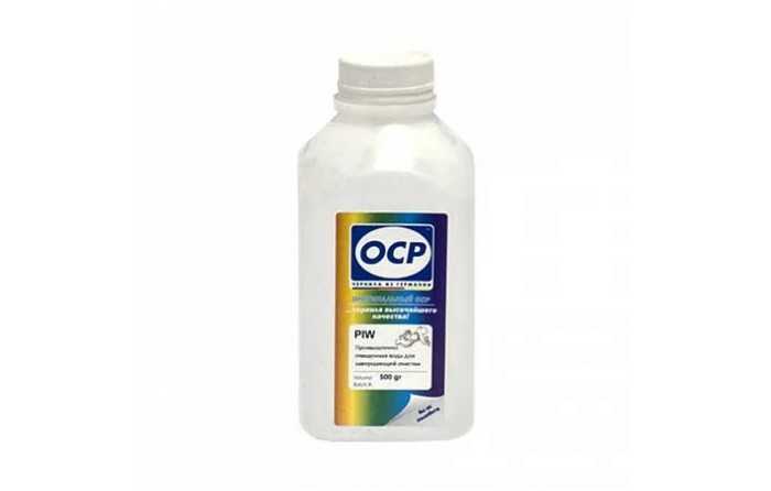 Промышленно очищенная вода OCP PIW для окончательной промывки картриджей (Pure Ink Water) 500ml (OCP