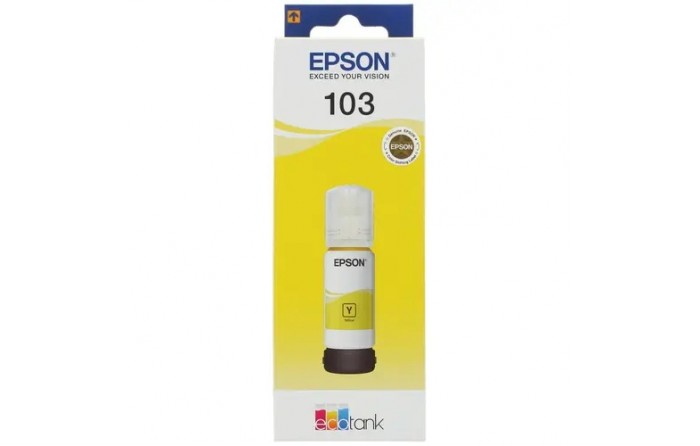 Чернила Epson 103 [C13T00S44A] ORIG L3100, L3101, L3110 желтый