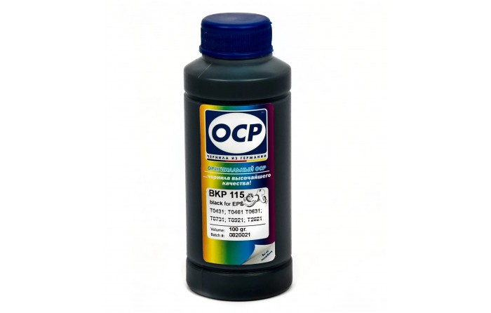 Чернила OCP 115 BKP для Epson T10xx, T09xx, T07xx, T063x, T047x, T044x, T042x, 70мл