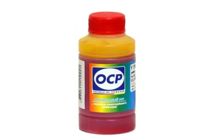 Чернила OCP 795 Y Yellow (желтые) для картриджей Canon CL-38, CL-41, CL-51, водорастворимые, 70 мл