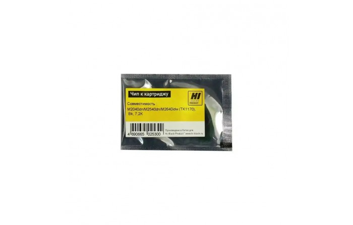 Чип Hi-Black к картриджу Kyocera ECOSYS M2040dn/M2540dn/M2640idw (TK-1170), Bk, 7,2K
