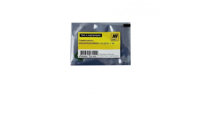 Чип Hi-Black к картриджу Kyocera ECOSYS M6230/P6230/M6630 (TK-5270), Y, 6К