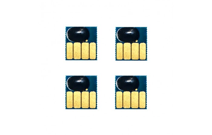 Чип 711 Yellow для ПЗК и СНПЧ под HP Designjet T120, T125, T130, T520, T525, T530 (для картриджа CZ1