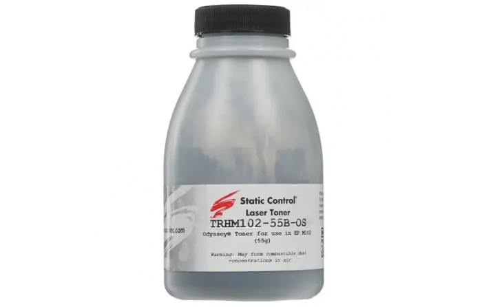 Тонер Static Control для HP LJ PM104/132, Bk, 55 г, флакон