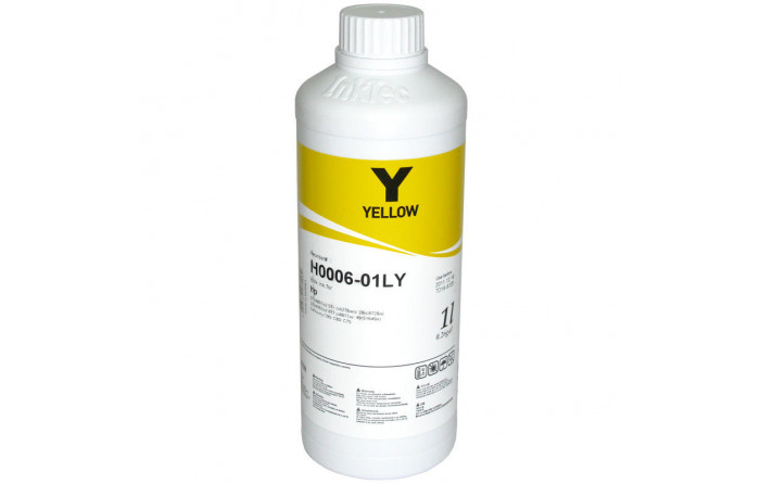 Чернила InkTec для HP C6657A, C8728A, 51649A, Ж, 1000мл в канистре (H0006-01LY)