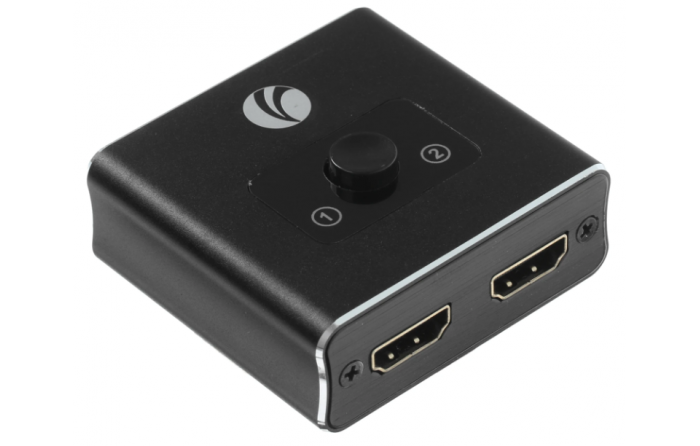 Переключатель HDMI 2.0 на 2 VCOM 4K 60Hz с функцией реверса двунаправленный (DD462)