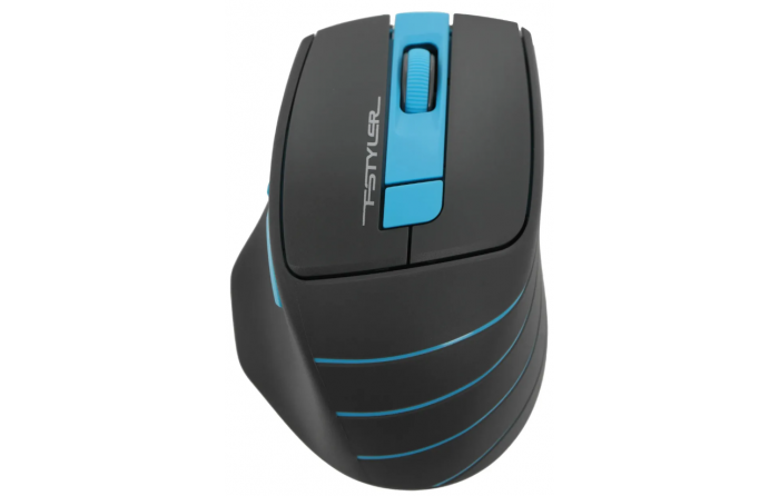 Мышь A4TECH Fstyler FG30S, оптическая, беспроводная, USB, серый и синий FG30S Blue