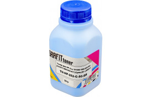 Тонер для HP CLJ M154/180/252/254/274/277/280/452/477, химический, Cyan, 50 гр, Grafit
