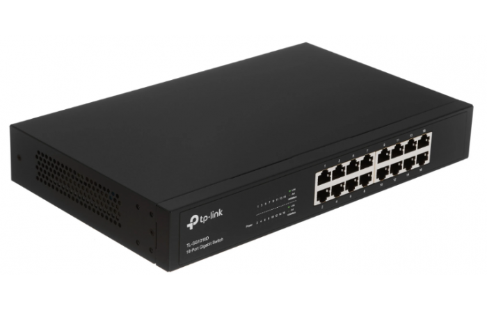 Коммутатор неуправляемый TP-Link TL-SG1016D (16-port Gigabit Desktop/Rackmount Switch, 16 10/100/10