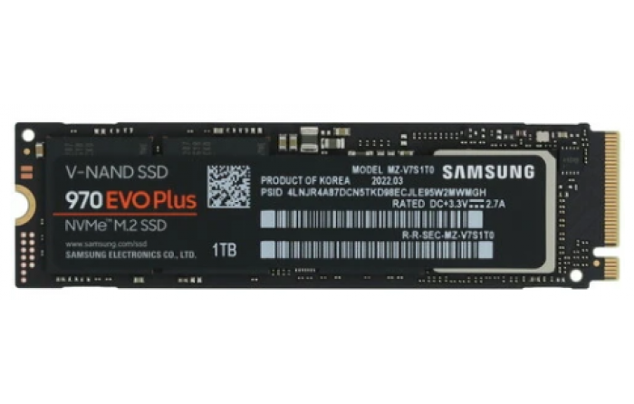 SSD накопитель Samsung 970 EVO Plus 1ТБ, M.2 2280, PCIe 3.0 x4, NVMe, M.2