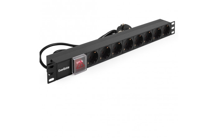 Блок розеток ExeGate ServerPro PDU-19H803 Al-8S-EU2-SW