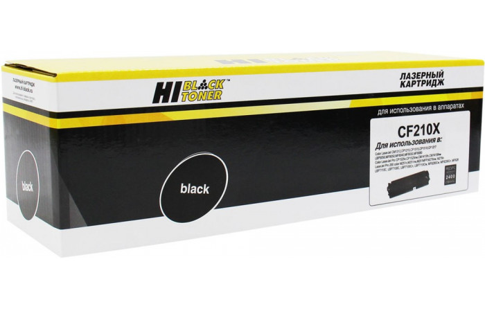 Картридж Hi-Black (HB-CF210X) для HP CLJ Pro 200 M251/ MFPM276, №131X, Bk, 2,4K