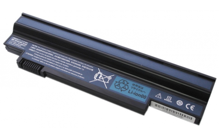 Аккумуляторная батарея для ноутбука Acer Aspire one 532h 533h eMachines350 6600mah OEM черная