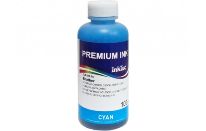 Чернила InkTec B1100-100MC для Brother LC1100C/ LC980C (100 мл., Cyan)