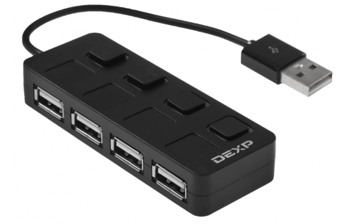 USB-разветвитель DEXP BT4-09