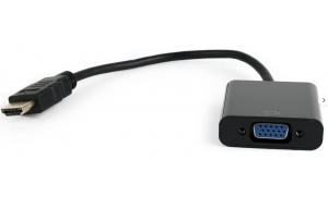 Переходник Cablexpert HDMI (m) -> VGA (f) 19M/15F, 1920,  (A-HDMI-VGA-04)