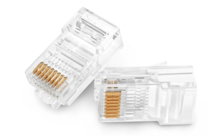 Коннекторы Rexant UTP-connector  (5E-cat RJ-45)  (упак.100шт)