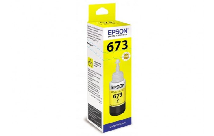 Контейнер с чернилами Epson T67344A  ORIG L800/805 желтый (T67344A)