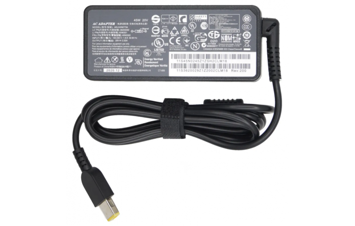 Блок питания для ноутбука Lenovo 20V, 2.25A, прямоуг, COPY ORIG