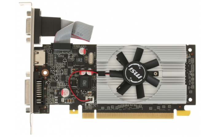 Видеокарта MSI NVIDIA GeForce 210 N210-1GD3/LP 1Гб DDR3, Low Profile, Ret