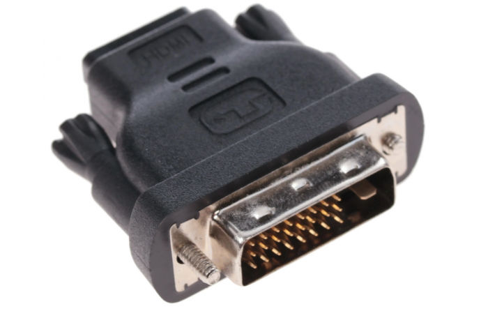 Переходник DVI-D (M) - HDMI (F), DEXP (AHfDmSiBl), черный