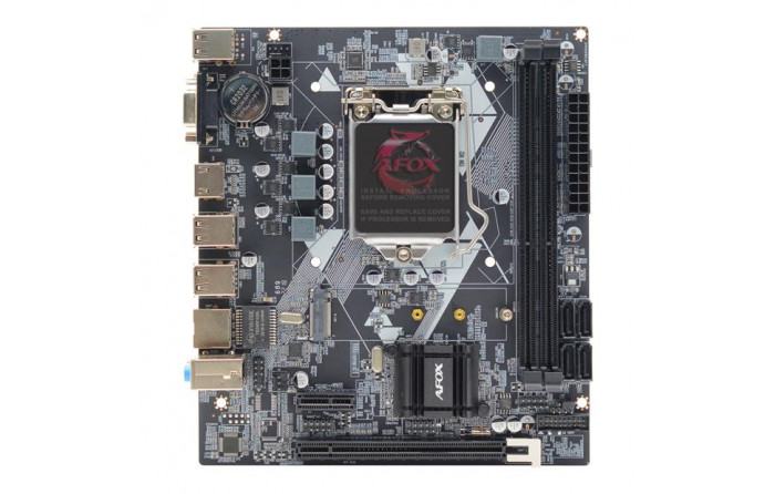 Материнская плата AFOX IH61-MA2-V3 LGA 1155, Intel H61, 2xDDR3-1600 МГц, 1xPCI-Ex16, 1xM.2, Mini-DTX