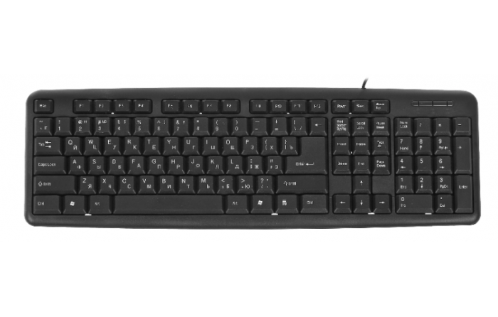 Клавиатура Defender HB-420 RU, USB, цвет черный,полноразмерная