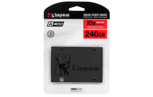 SSD накопитель Kingston A400 [SA400S37/240G], SATA, 240 ГБ 2.5"