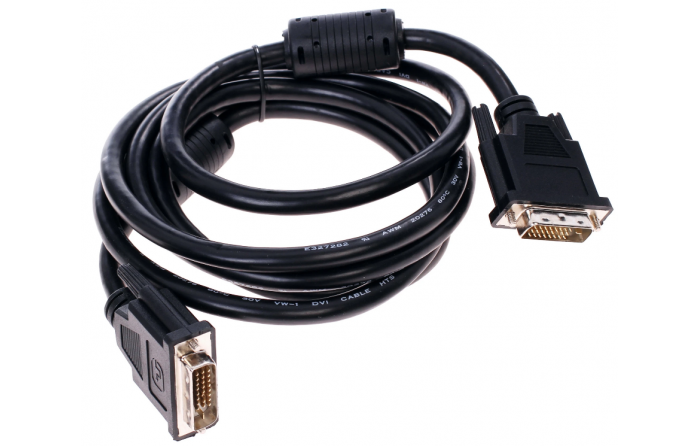 Кабель DVI-D (M) - DVI-D (M), 2m, DEXP