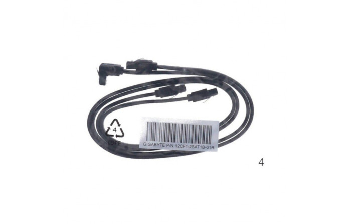 Кабель SATA-SATA Gigabyte 12CF1-2SAT1B-01/2R 0.5m