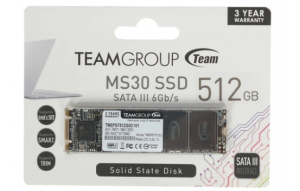 SSD накопитель Team Group MS30 512Gb M.2 SATA3 [TM8PS7512G0C101]