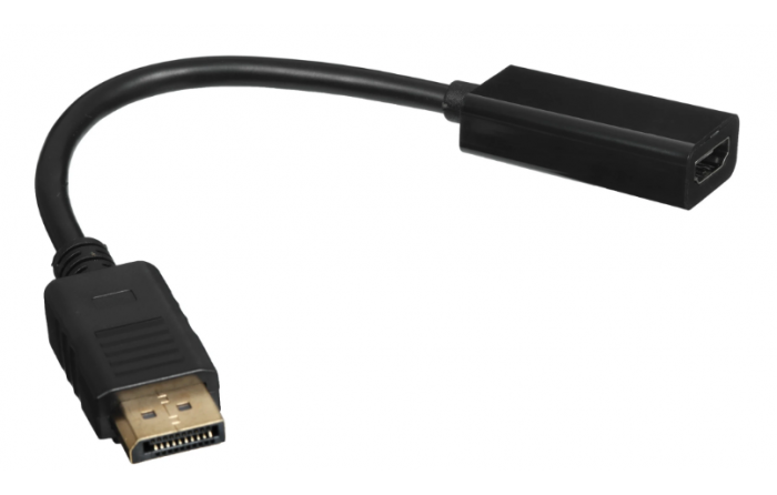 Переходник однонаправленный Aceline DisplayPort - HDMI, 0.2 м