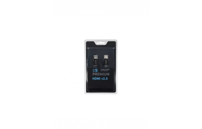 Кабель DEXP HDMI - HDMI  5 метров. Вилка - вилка, 3840x2160, 60 Гц