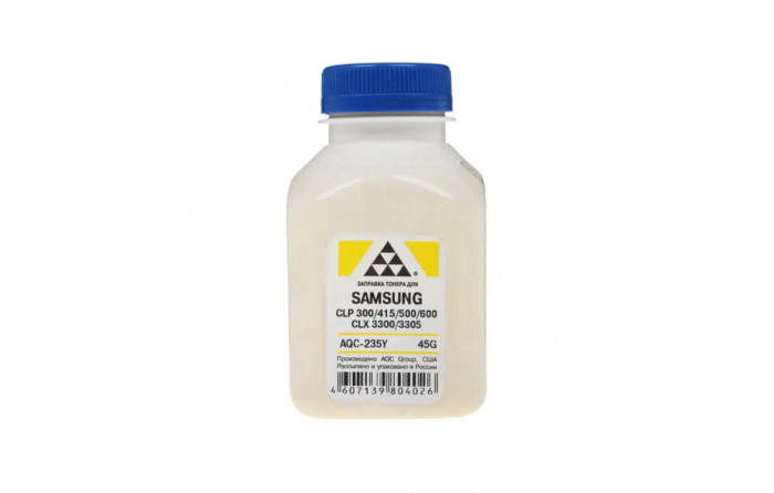Тонер AQC для Samsung CLP-300/CLX3300 банка 45г Yellow
