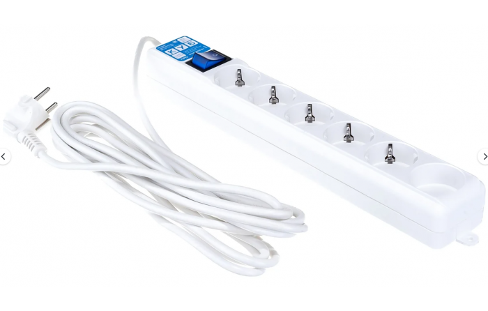 Сетевой фильтр Power Cube PRO (SPL(5+1)-16B-P-5М) 5+1 Розеток/5м/16A/(Белый)